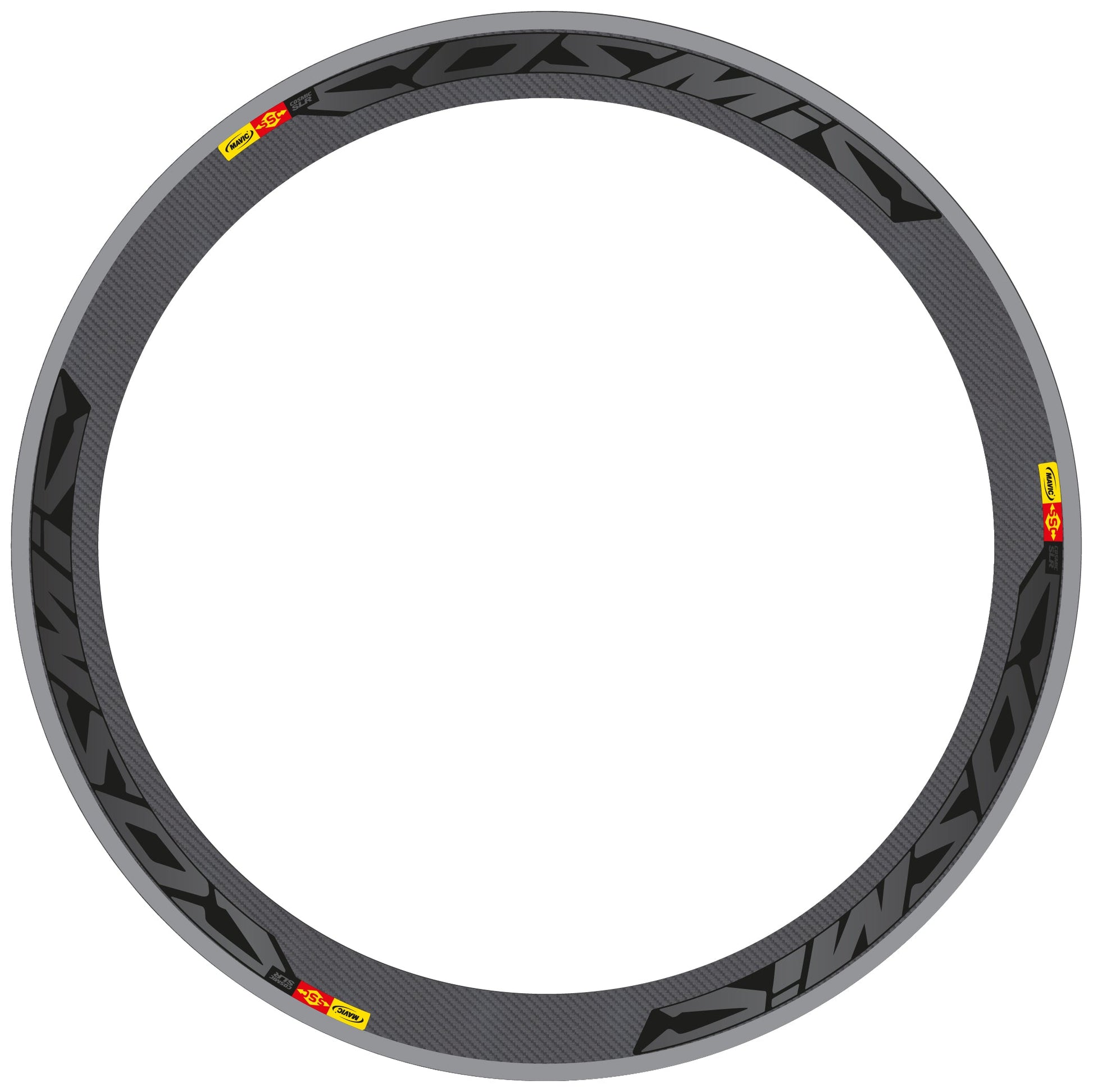 Stickers Route, Mavic Cosmic Carbone SLR compatibles Autocollants roues Route