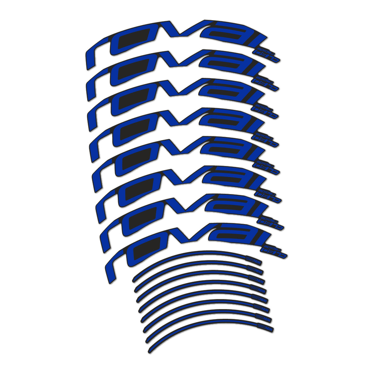 Ultramarine Blue decal for Roval CL 50 2016-2018 Rim Brake road wheel 50mm – bike sticker vinyl