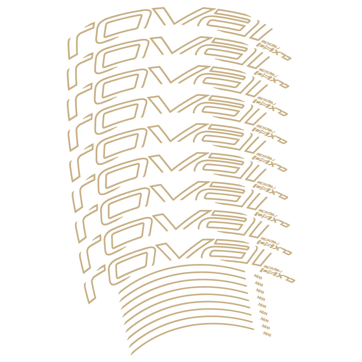 Sand decal for Roval CLX50 Disc VEC 2018-2025 road wheel 50mm – bike sticker vinyl