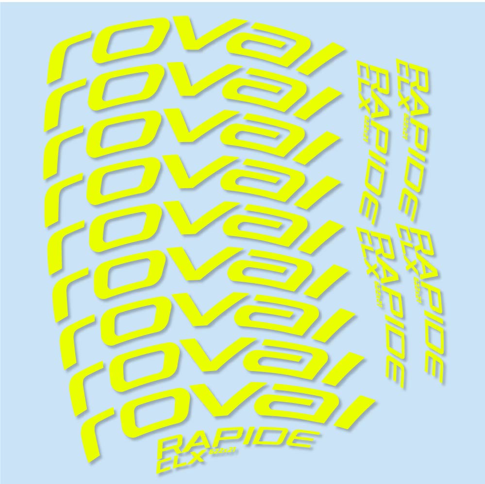 Autocollant Roval Rapide CLX, Roues Route 50mm, Autocollant Vélo vinyle