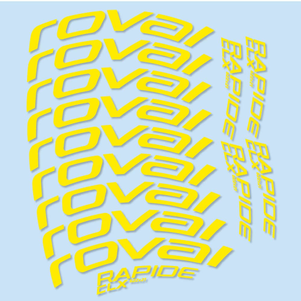 Autocollant Roval Rapide CLX, Roues Route 50mm, Autocollant Vélo vinyle