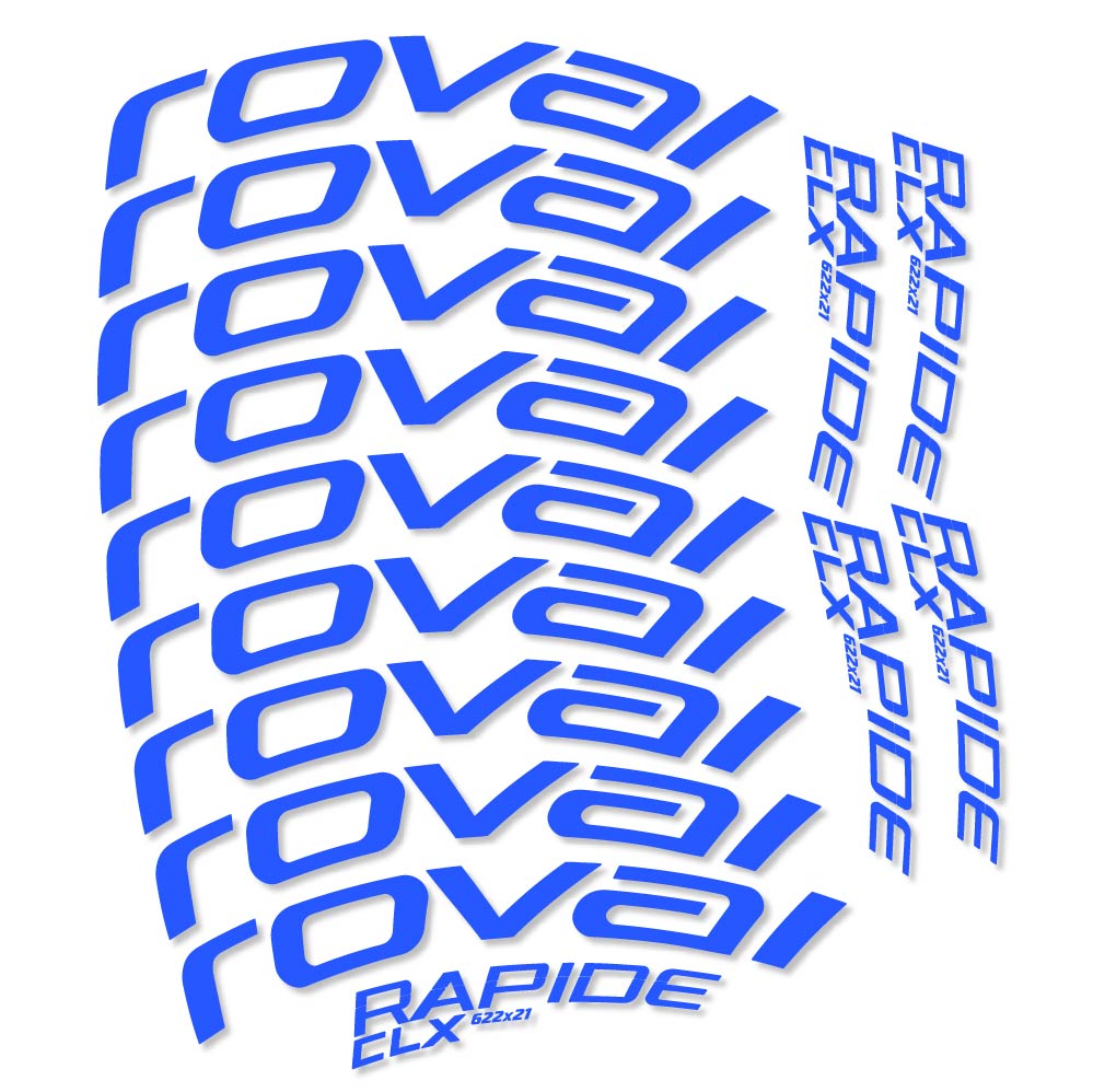 Autocollant Roval Rapide CLX, Roues Route 50mm, Autocollant Vélo vinyle