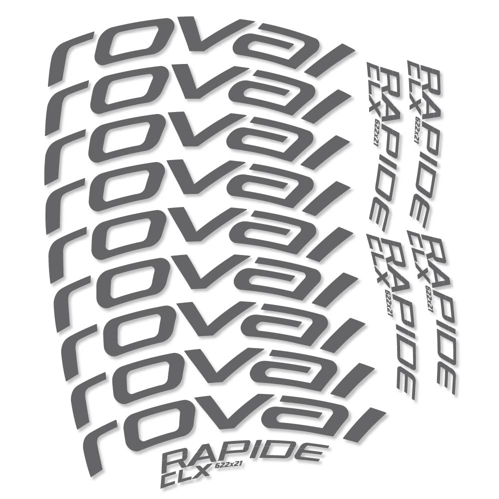 Autocollant Roval Rapide CLX, Roues Route 50mm, Autocollant Vélo vinyle