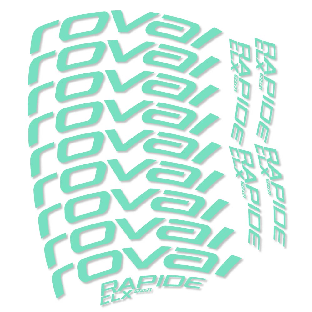 Autocollant Roval Rapide CLX, Roues Route 50mm, Autocollant Vélo vinyle