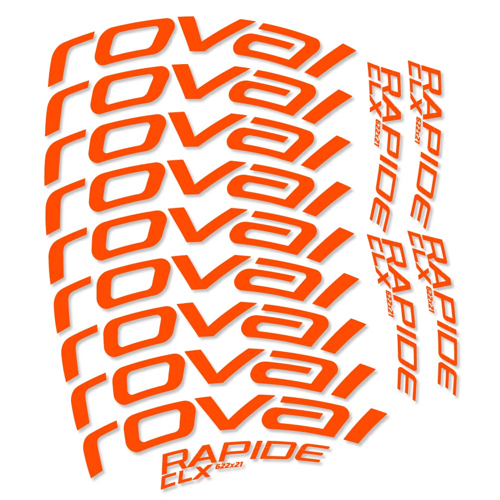 Stickers Roval Rapide CLX compatibles - Autocollants roue vélo route