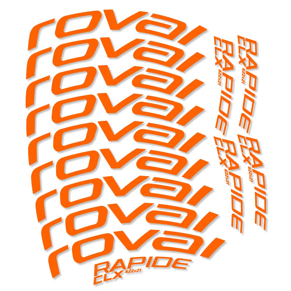 Stickers Roval Rapide CLX compatibles - Autocollants roue vélo route