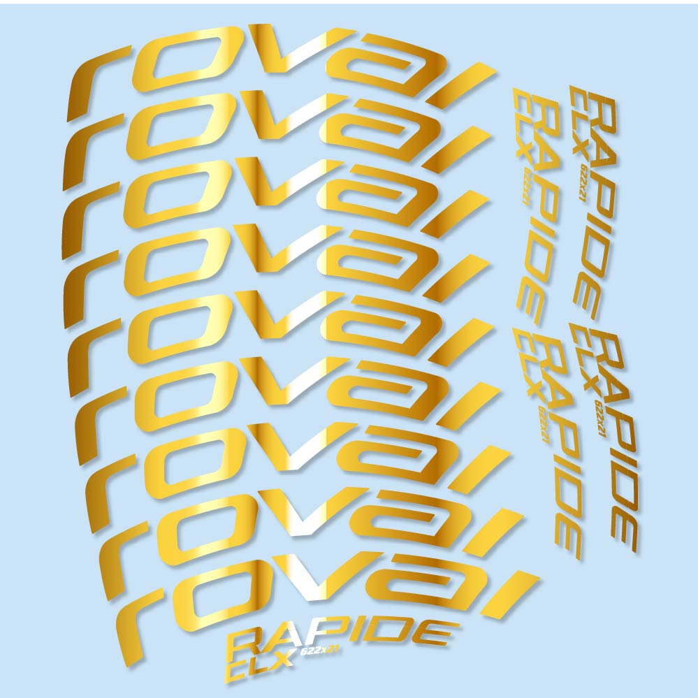 Autocollant Roval Rapide CLX, Roues Route 50mm, Autocollant Vélo vinyle