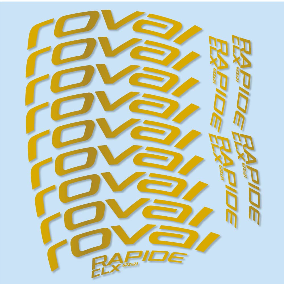 Stickers Roval Rapide CLX compatibles - Autocollants roue vélo route