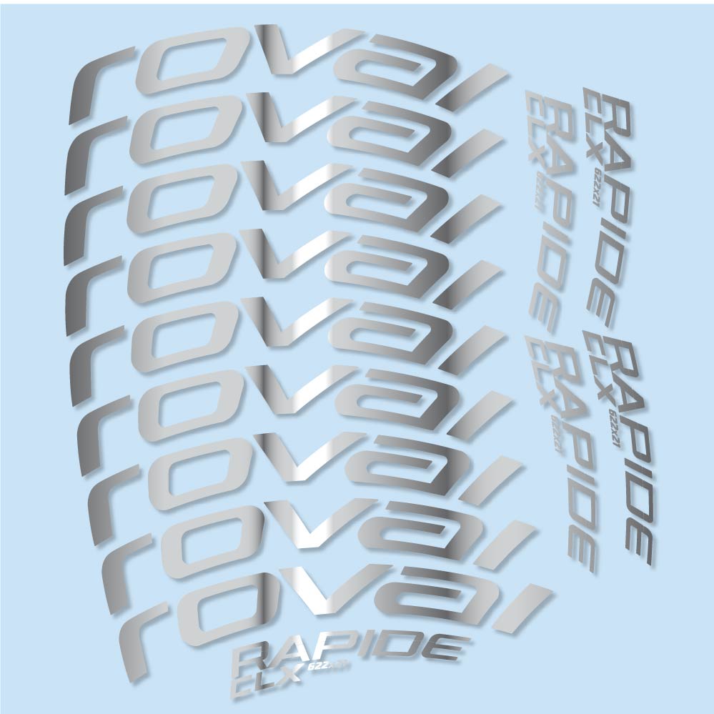 Autocollant Roval Rapide CLX, Roues Route 50mm, Autocollant Vélo vinyle