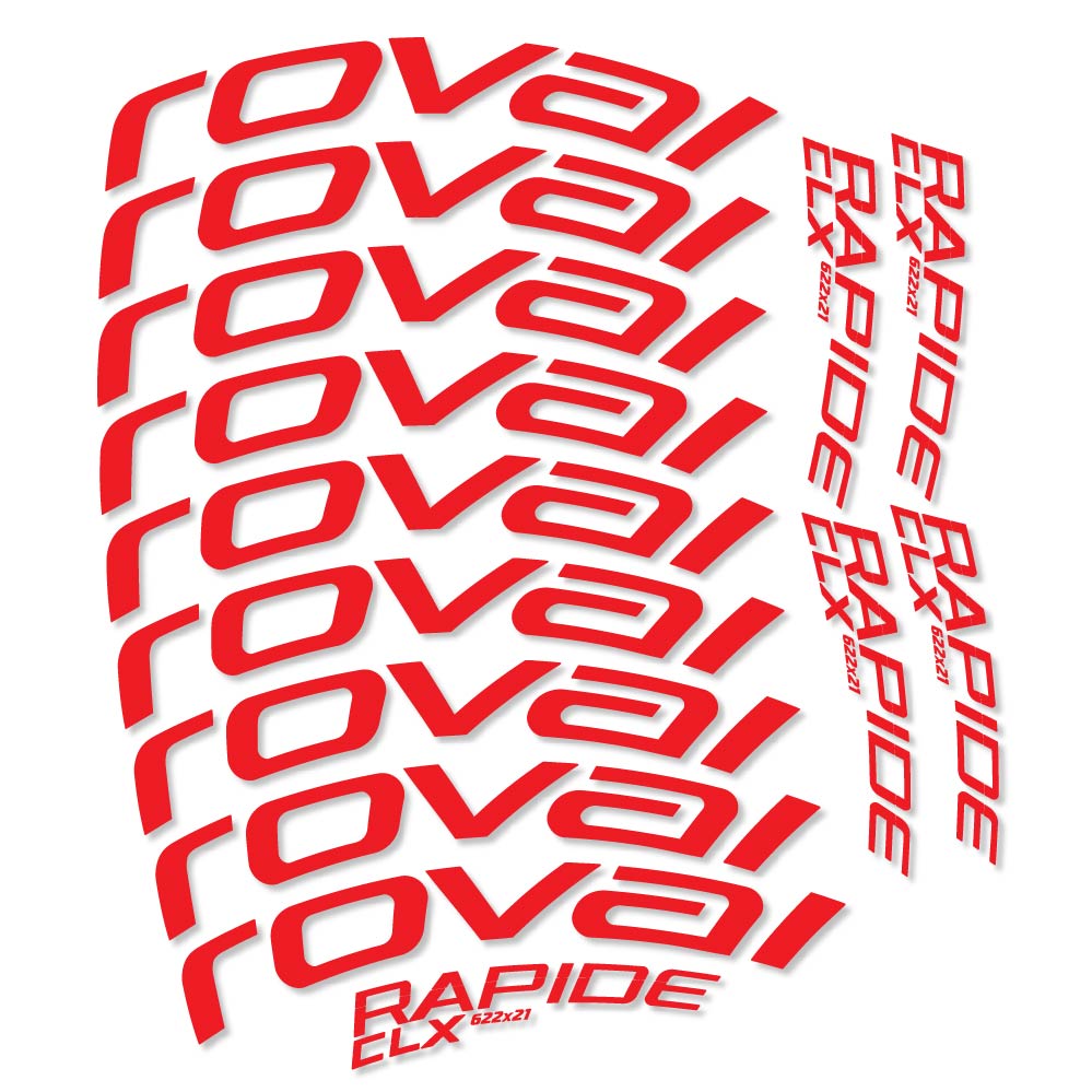 Stickers Roval Rapide CLX compatibles - Autocollants roue vélo route