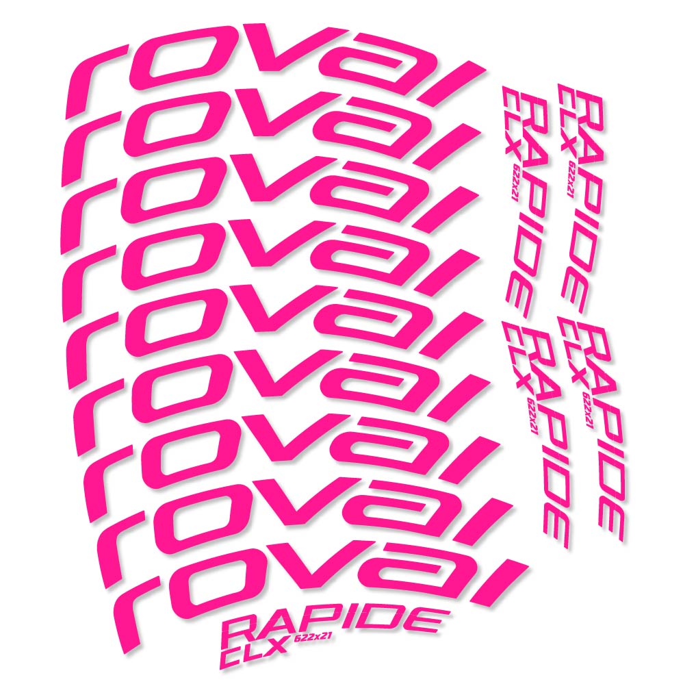 Stickers Roval Rapide CLX compatibles - Autocollants roue vélo route