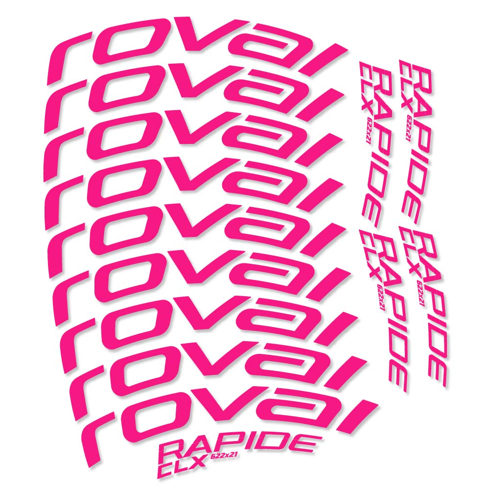 Stickers Roval Rapide CLX compatibles - Autocollants roue vélo route