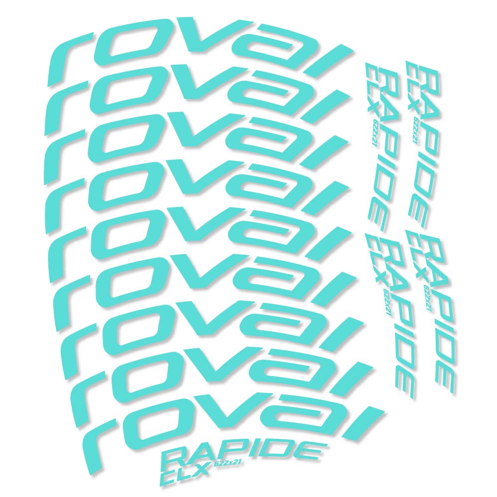 Autocollant Roval Rapide CLX, Roues Route 50mm, Autocollant Vélo vinyle