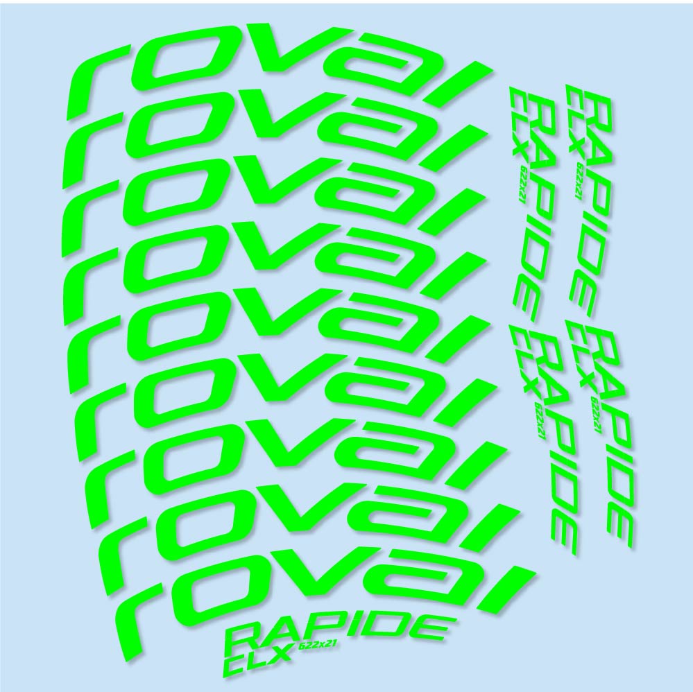 Stickers Roval Rapide CLX compatibles - Autocollants roue vélo route