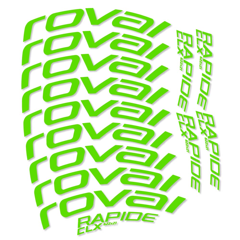 Autocollant Roval Rapide CLX, Roues Route 50mm, Autocollant Vélo vinyle