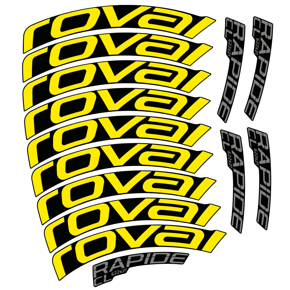 Stickers Roval Rapide CL compatibles Autocollants roues Route