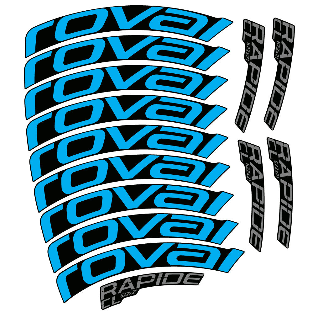 Stickers Roval Rapide CL compatibles Autocollants roues Route