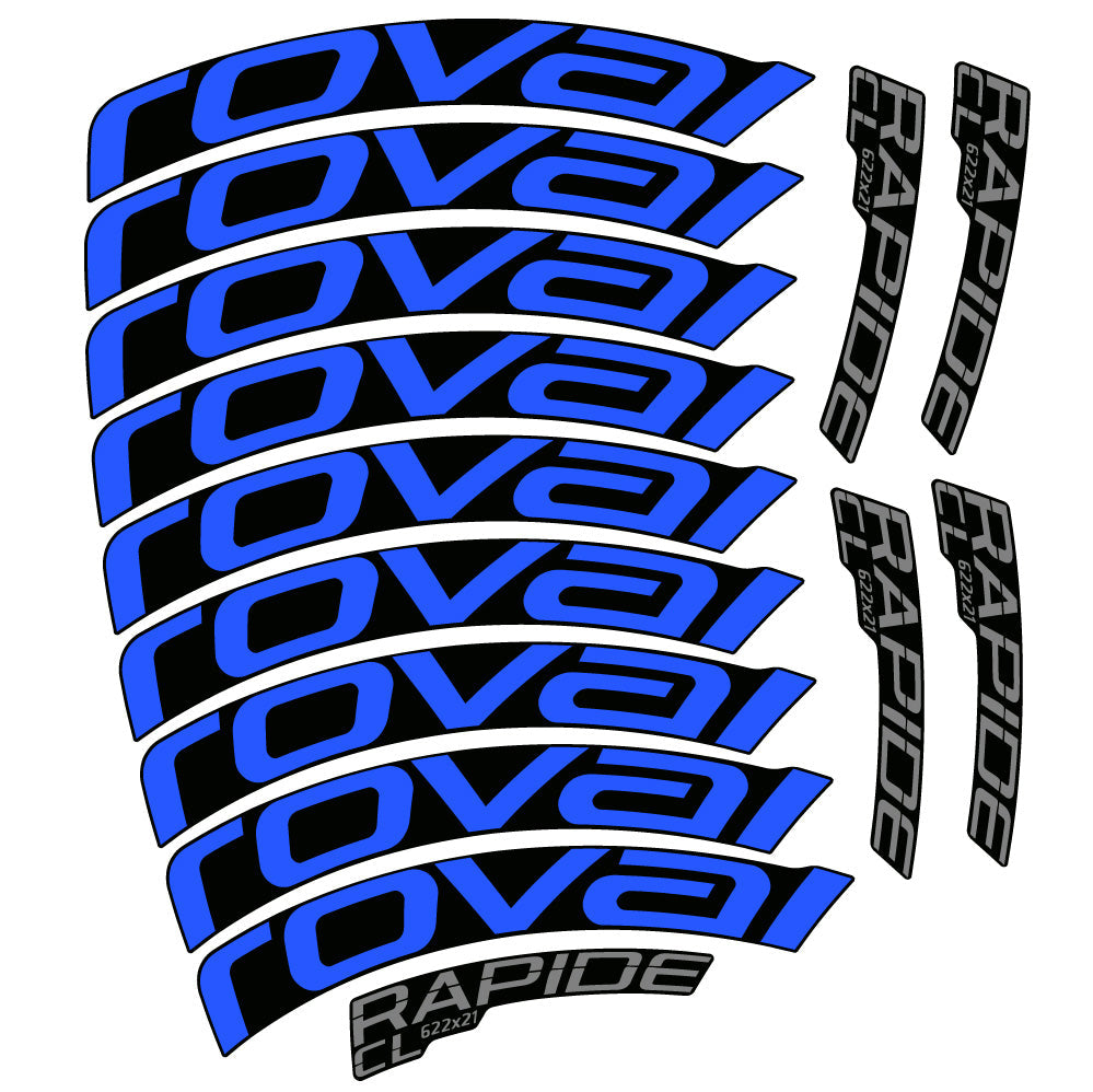 Stickers Roval Rapide CL compatibles Autocollants roues Route