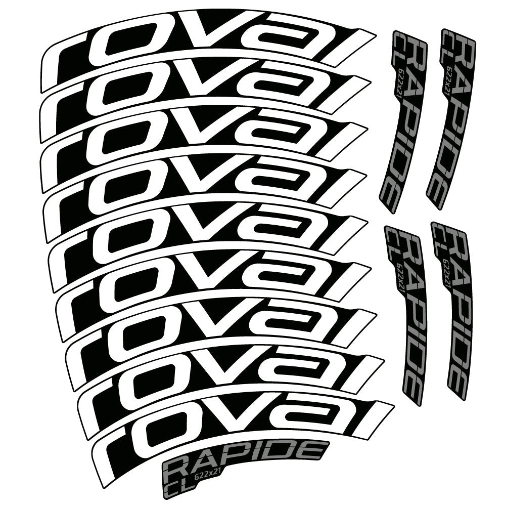 Stickers Roval Rapide CL compatibles - Autocollants roue vélo route