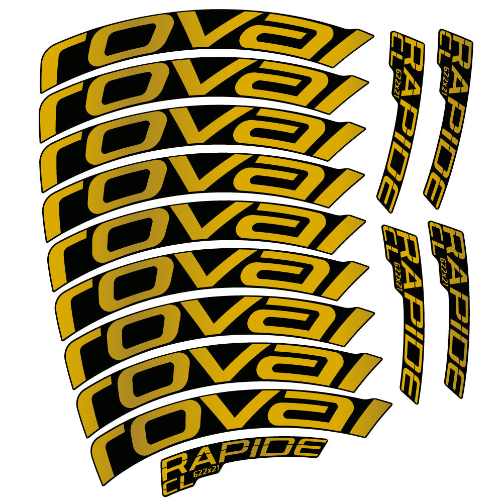 Stickers Roval Rapide CL compatibles Autocollants roues Route