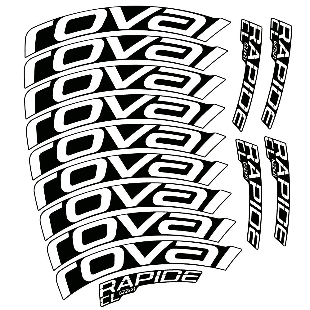 Stickers Roval Rapide CL compatibles - Autocollants roue vélo route
