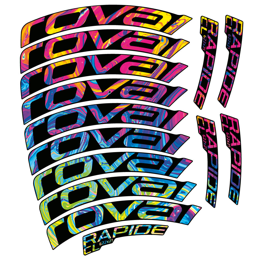 Stickers Roval Rapide CL compatibles Autocollants roues Route