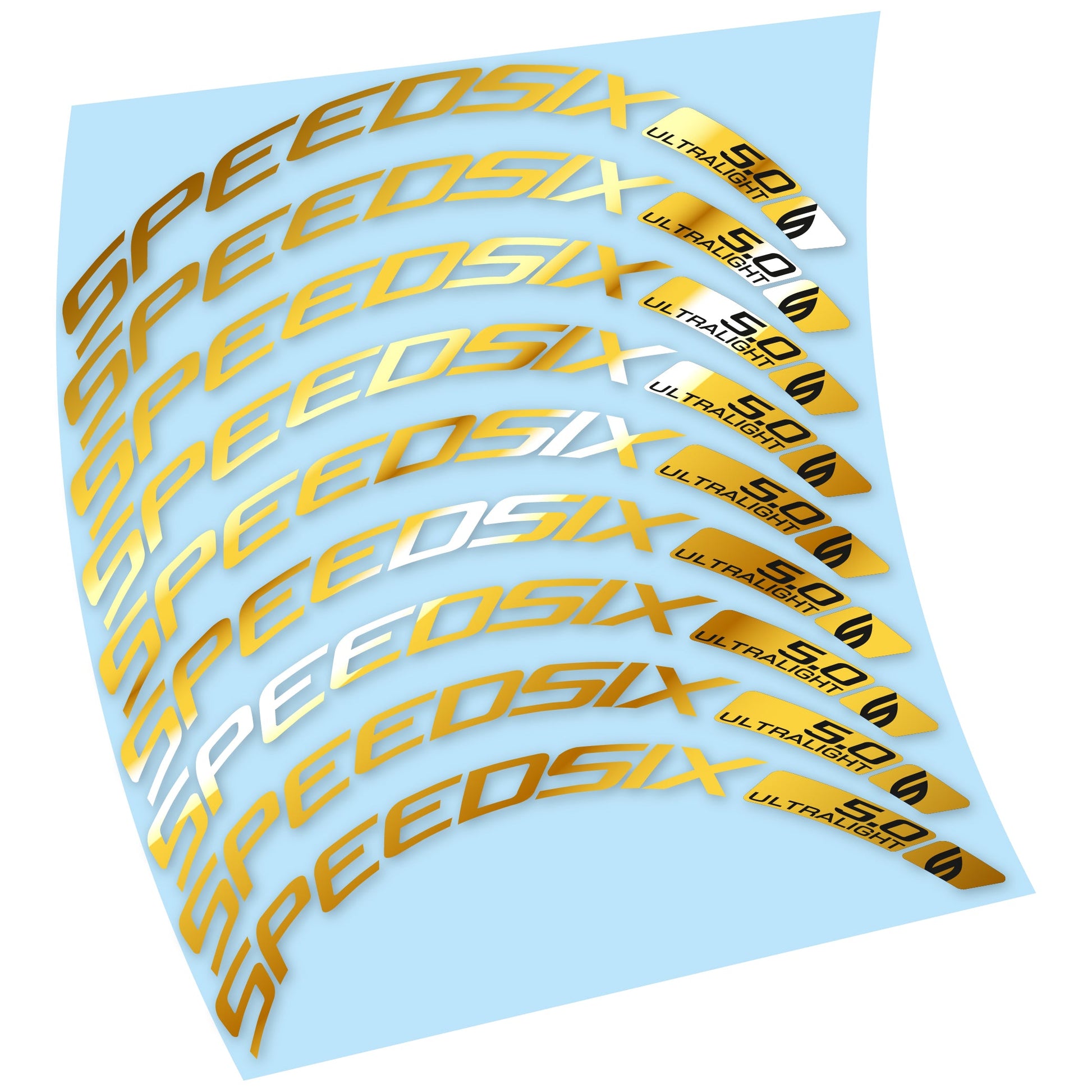 Stickers Route Speedsix Ultralight 5.0 compatibles Autocollants roues Route