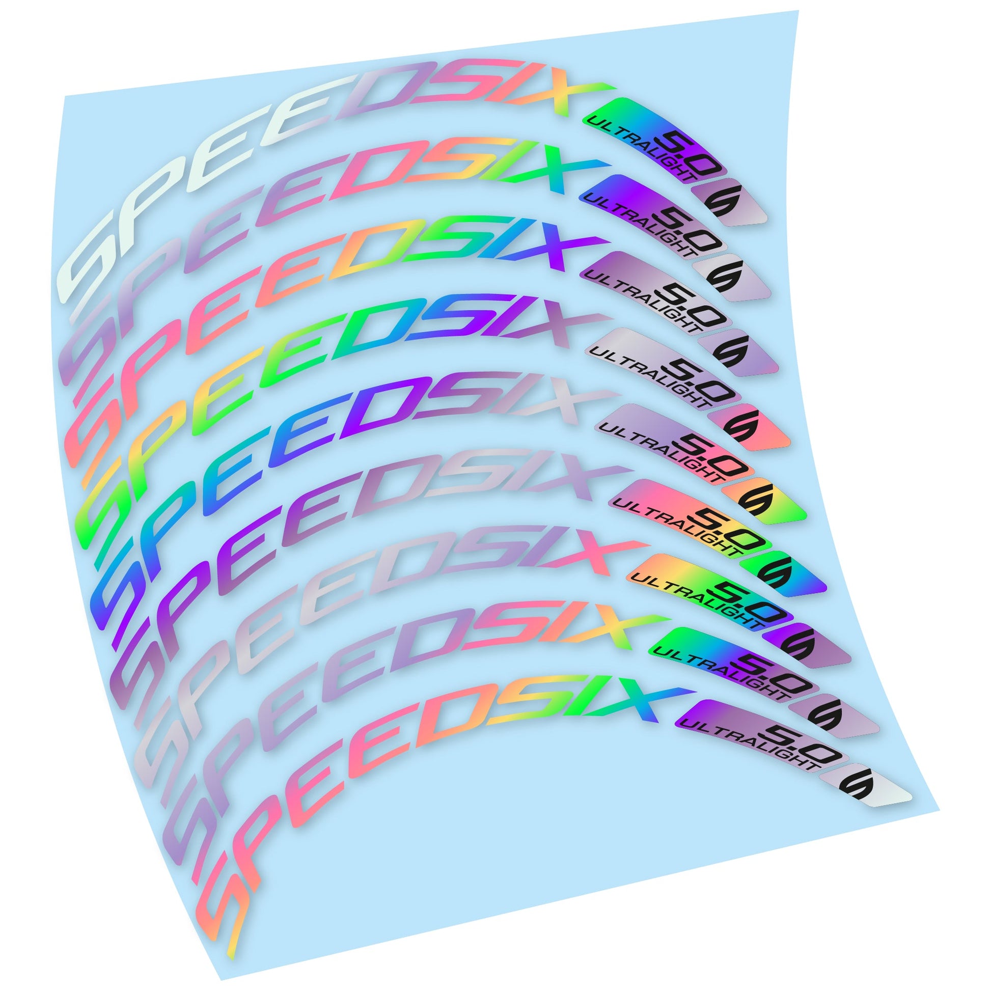 Stickers Route Speedsix Ultralight 5.0 compatibles Autocollants roues Route