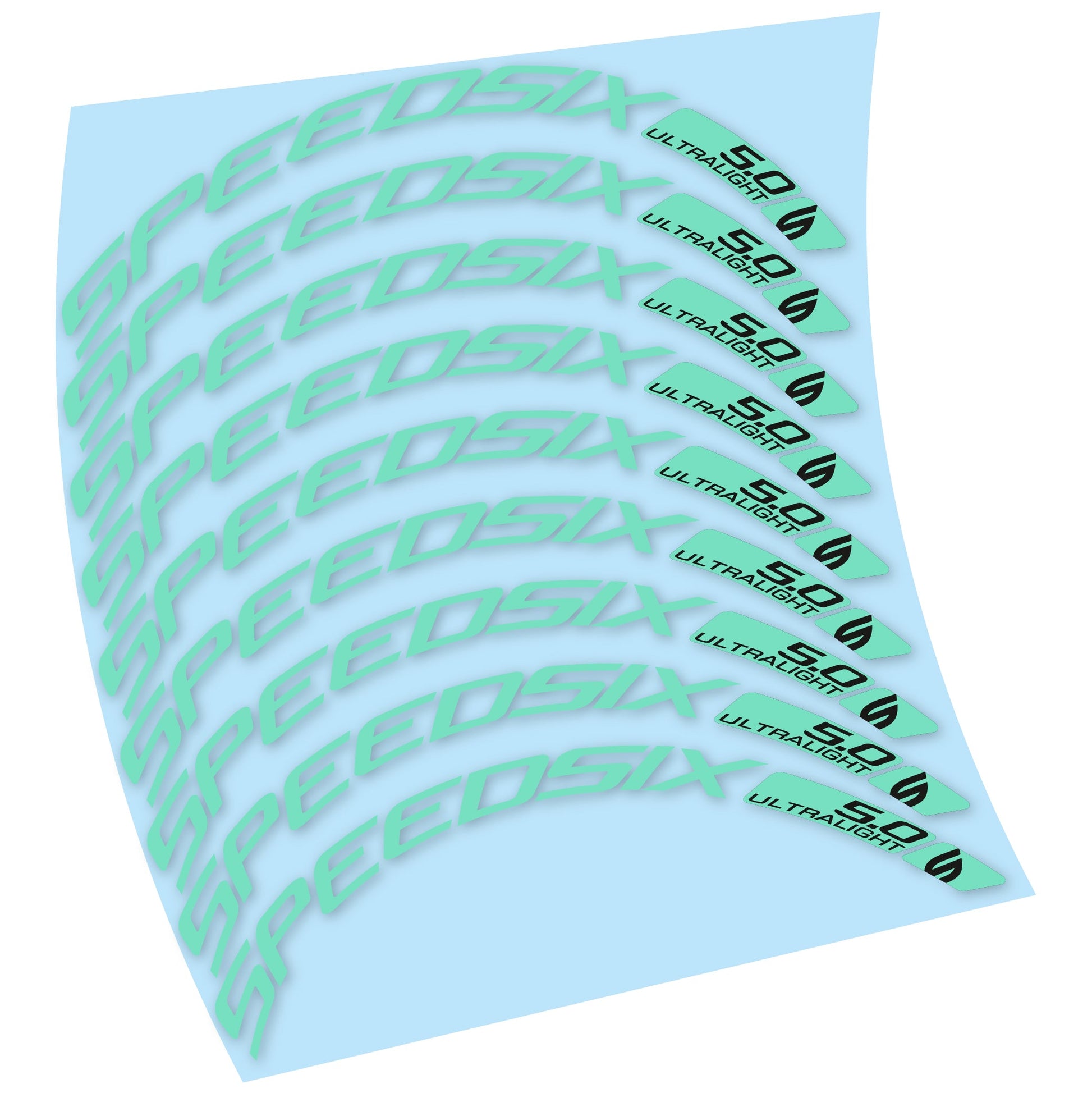 Stickers Route Speedsix Ultralight 5.0 compatibles Autocollants roues Route