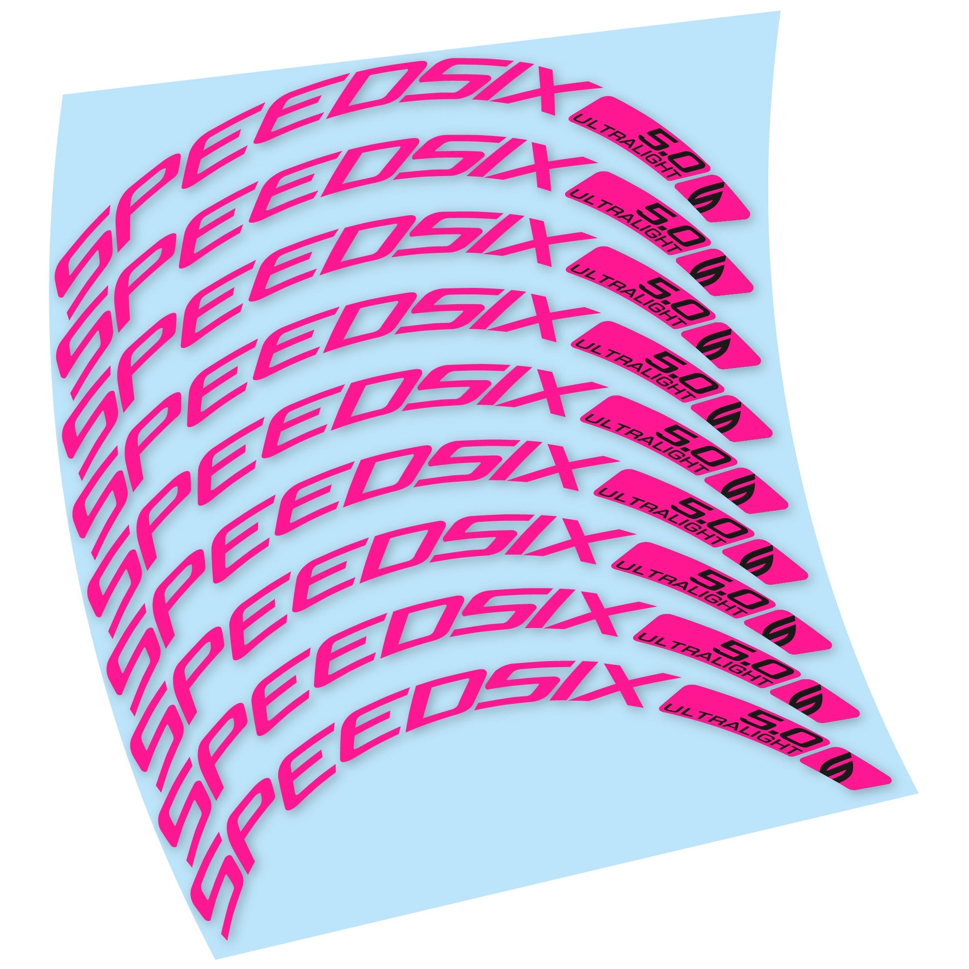 Stickers Route Speedsix Ultralight 5.0 compatibles Autocollants roues Route