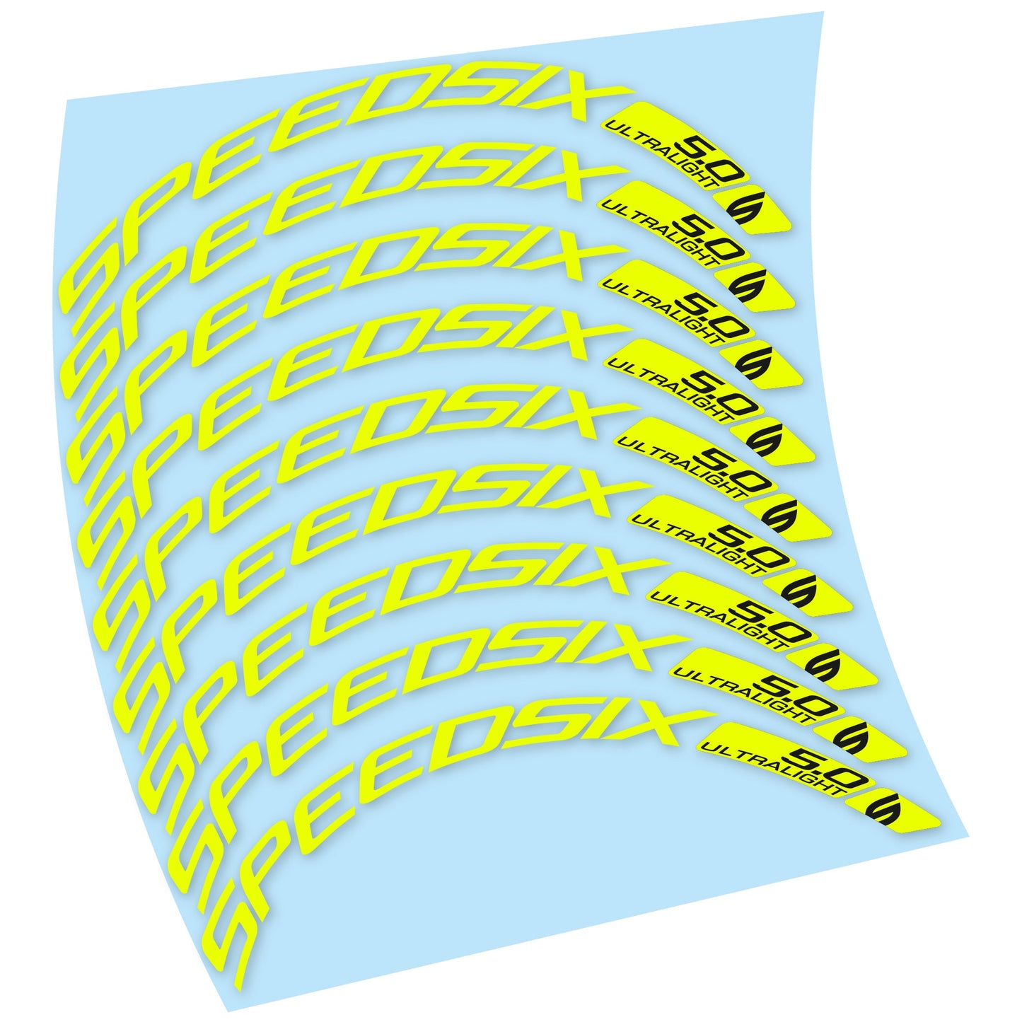 Stickers Route Speedsix Ultralight 5.0 compatibles Autocollants roues Route