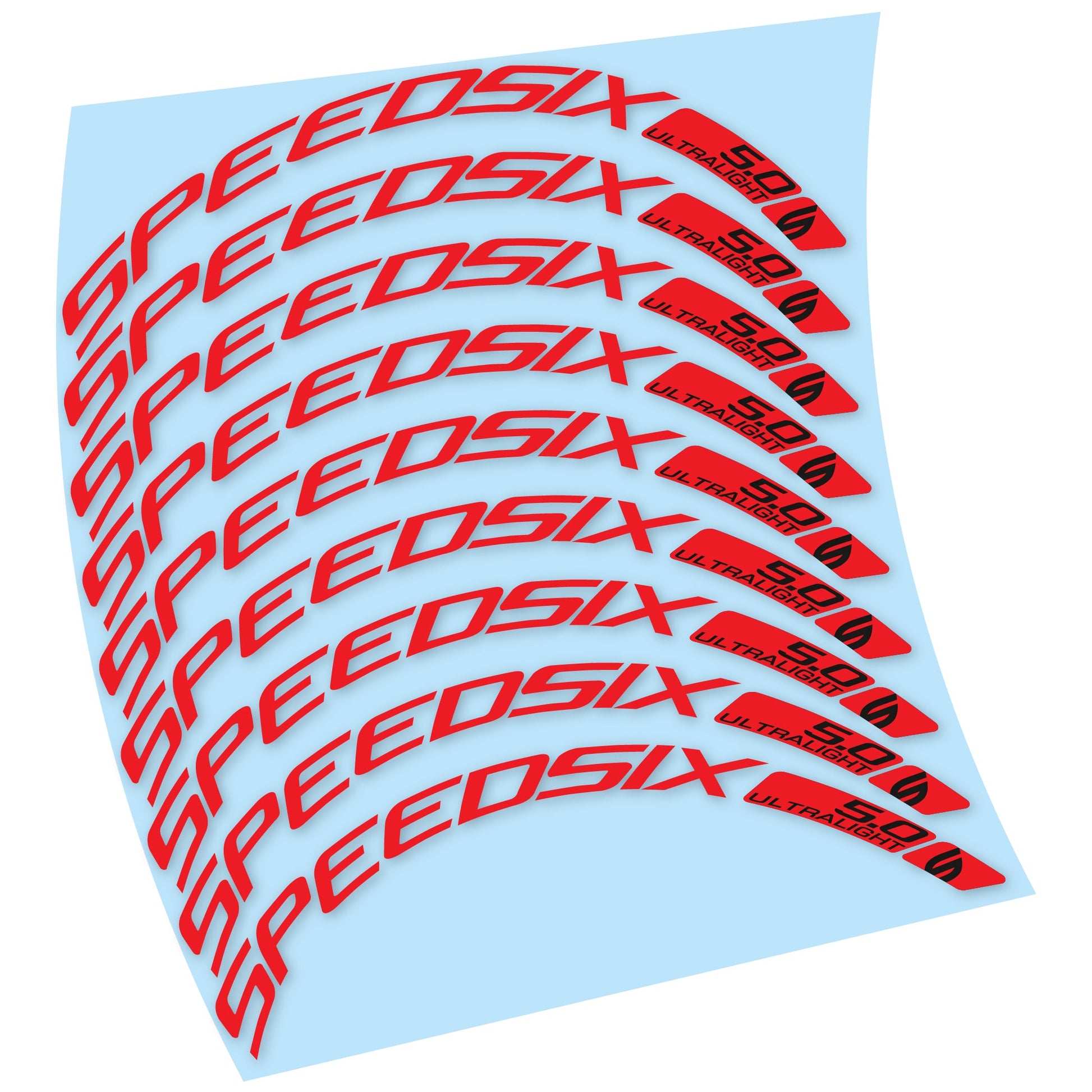Stickers Route Speedsix Ultralight 5.0 compatibles Autocollants roues Route