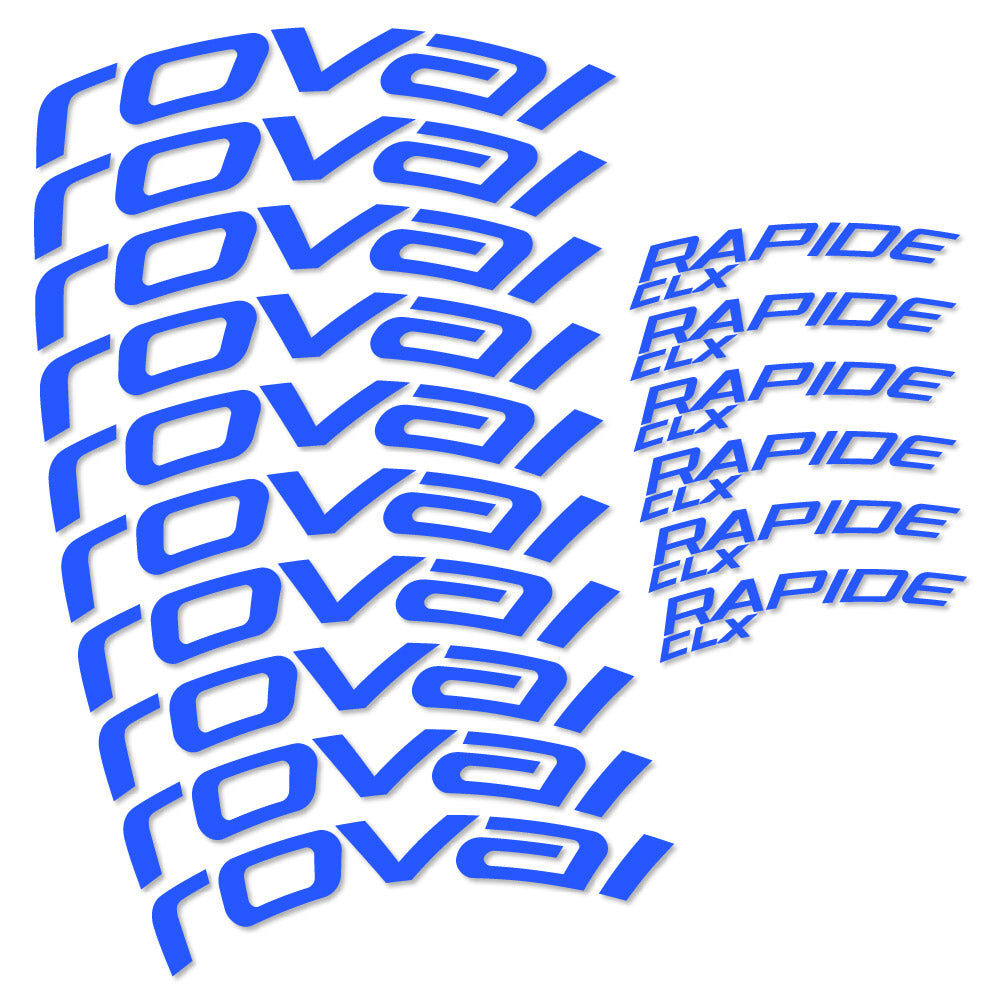 Autocollant Roval Rapide CLX 2, Roues Route 51+60mm, Autocollant Vélo vinyle
