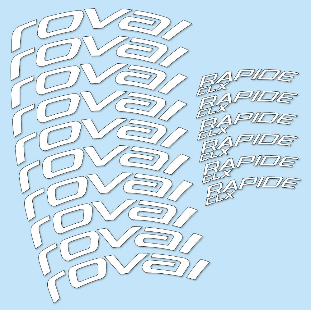 Autocollant Roval Rapide CLX 2, Roues Route 51+60mm, Autocollant Vélo vinyle