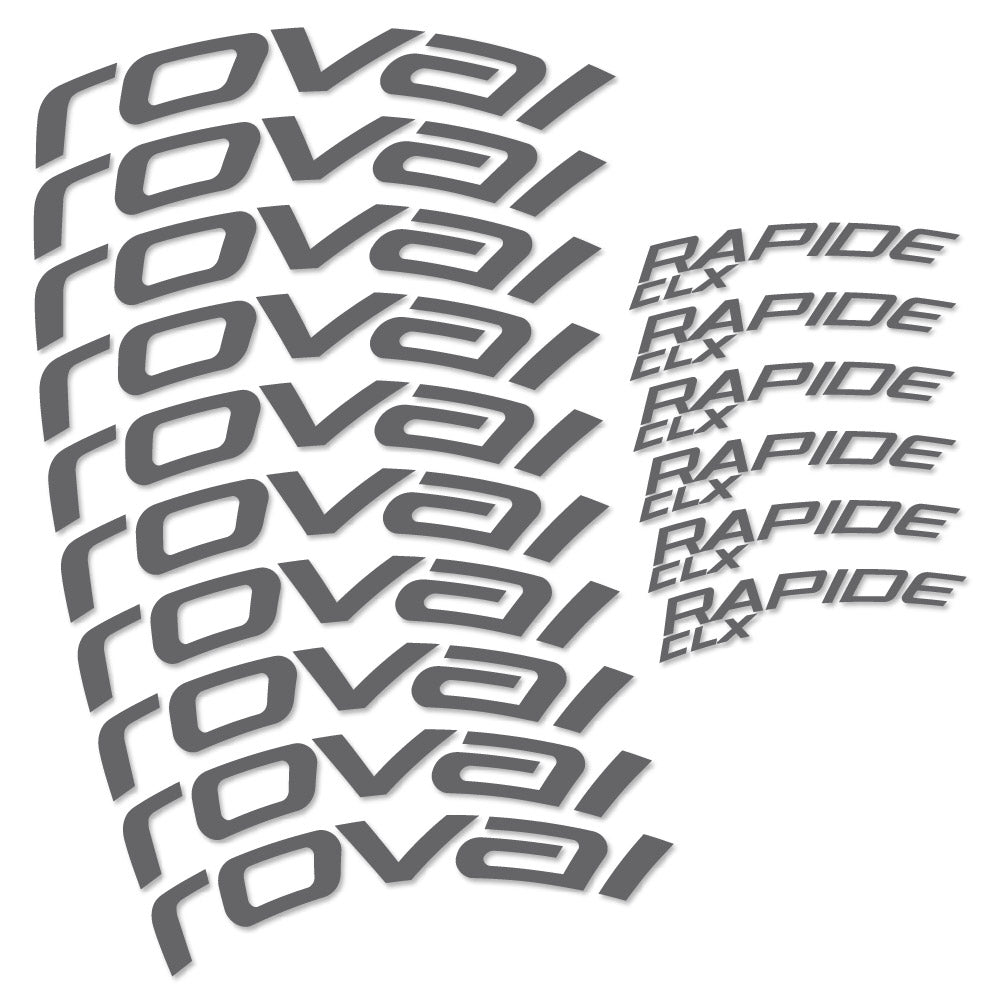 Autocollant Roval Rapide CLX 2, Roues Route 51+60mm, Autocollant Vélo vinyle