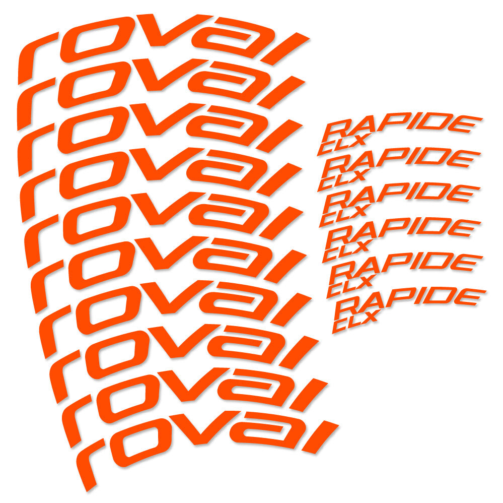 Autocollant Roval Rapide CLX 2, Roues Route 51+60mm, Autocollant Vélo vinyle