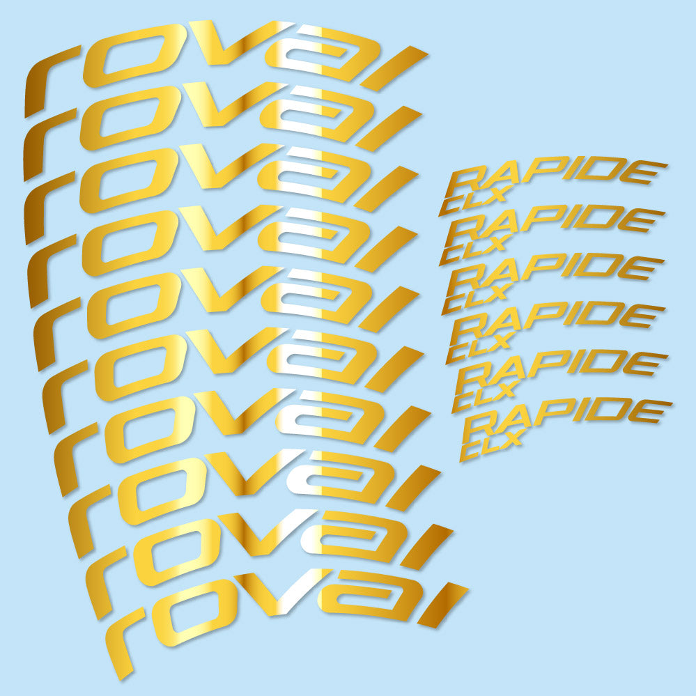 Autocollant Roval Rapide CLX 2, Roues Route 51+60mm, Autocollant Vélo vinyle