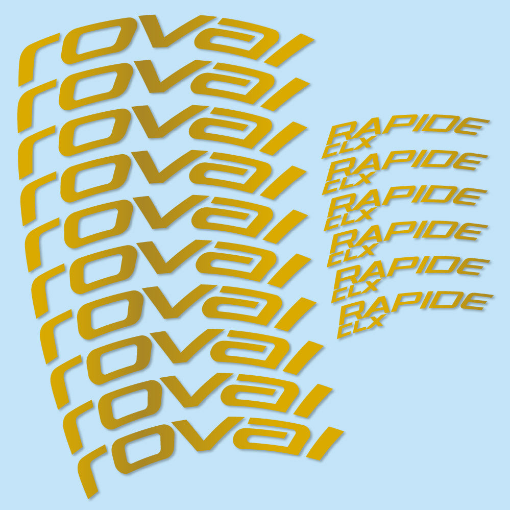 Autocollant Roval Rapide CLX 2, Roues Route 51+60mm, Autocollant Vélo vinyle