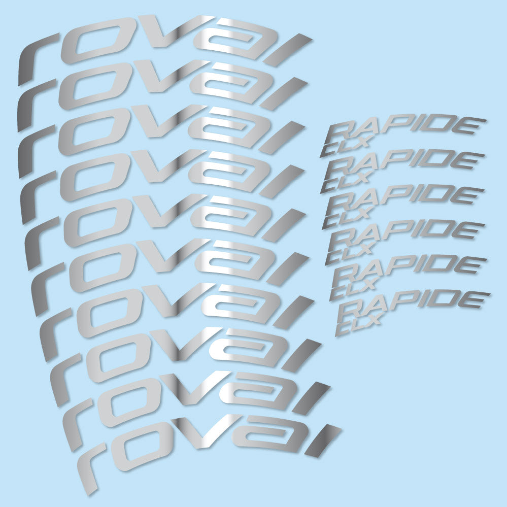 Autocollant Roval Rapide CLX 2, Roues Route 51+60mm, Autocollant Vélo vinyle
