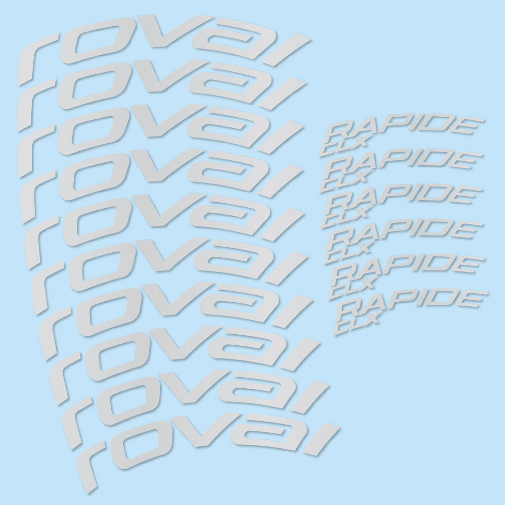 Autocollant Roval Rapide CLX 2, Roues Route 51+60mm, Autocollant Vélo vinyle