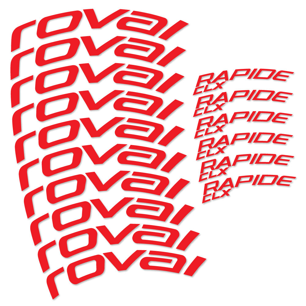 Autocollant Roval Rapide CLX 2, Roues Route 51+60mm, Autocollant Vélo vinyle