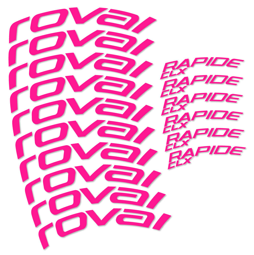 Autocollant Roval Rapide CLX 2, Roues Route 51+60mm, Autocollant Vélo vinyle