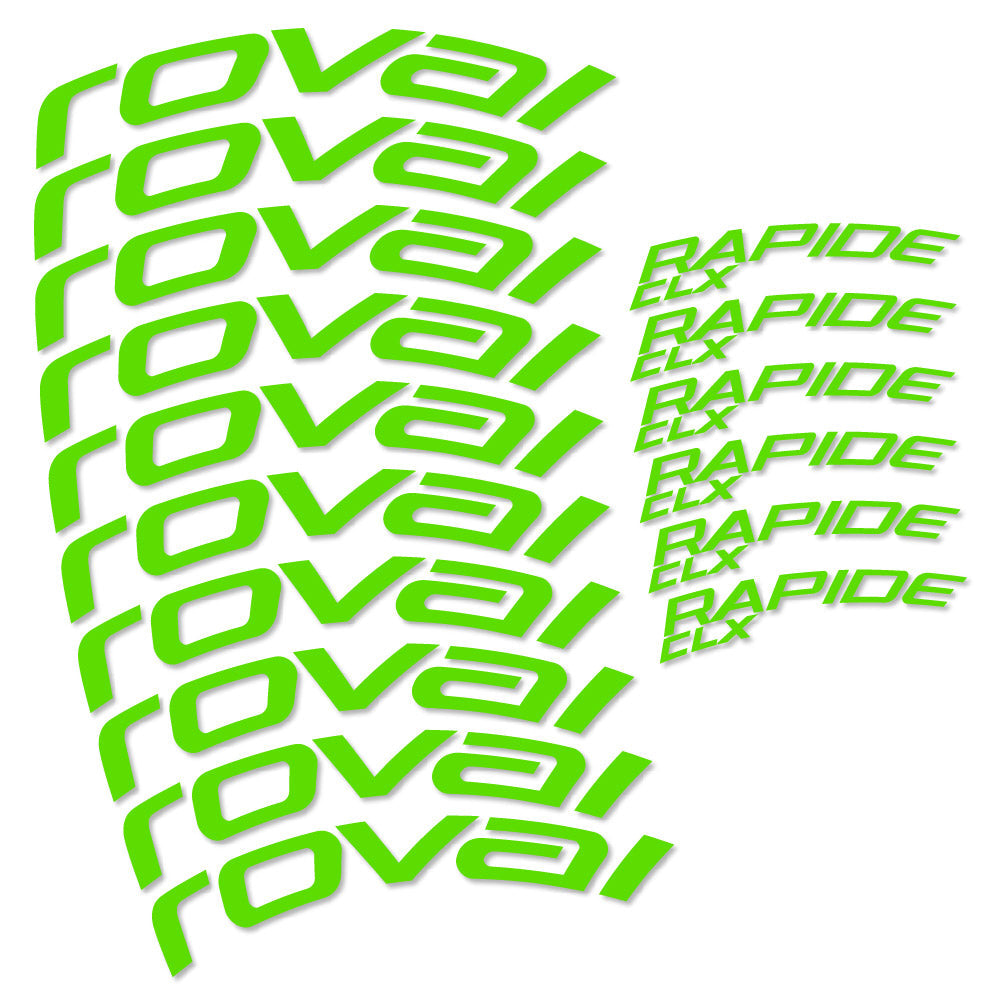 Stickers Roval Rapide CLX 2 compatibles - Autocollants roue vélo route