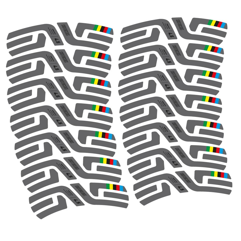 Stickers Enve SES 4.5 World Cup Uci compatibles Autocollants roues Route