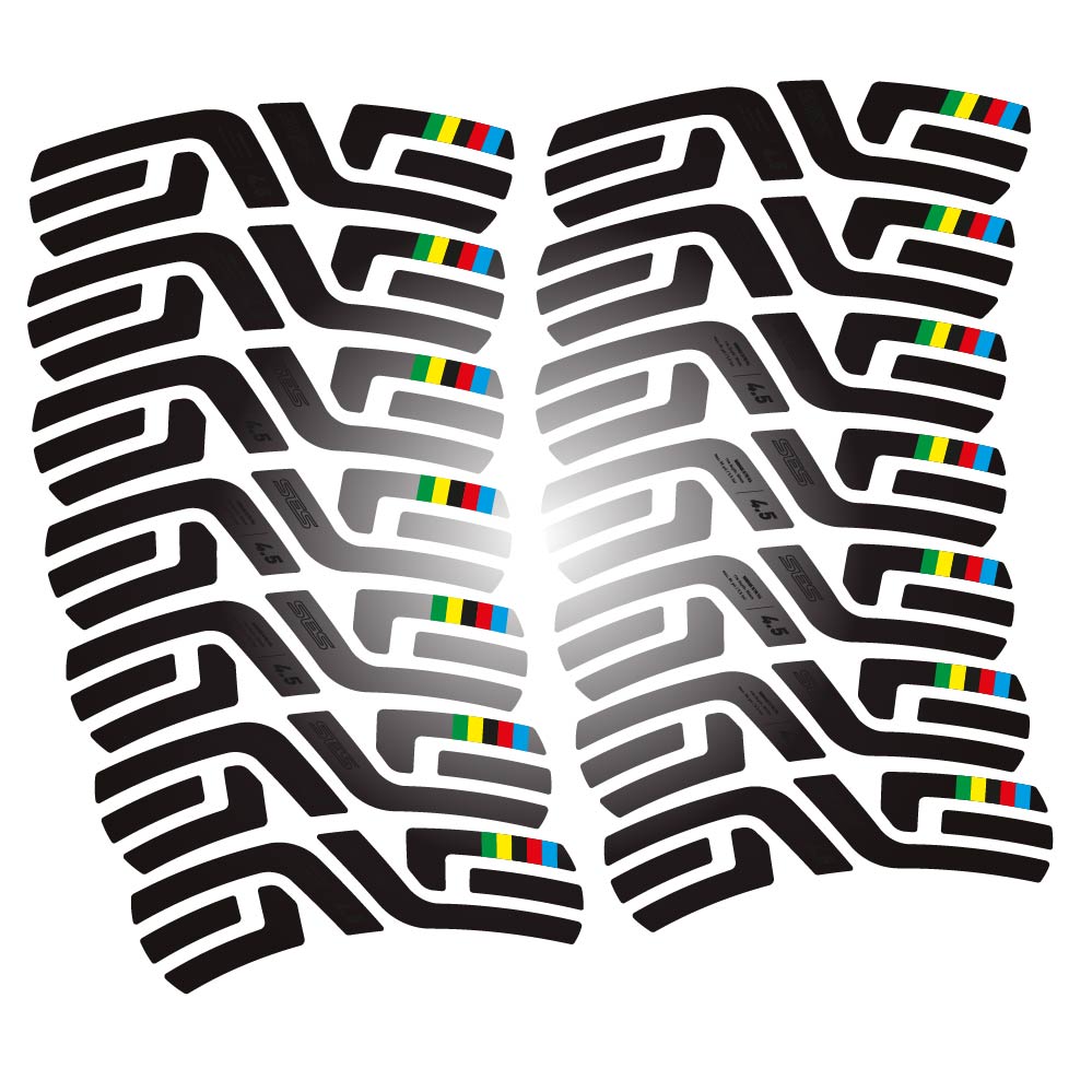 Stickers Enve SES 4.5 World Cup Uci compatibles Autocollants roues Route