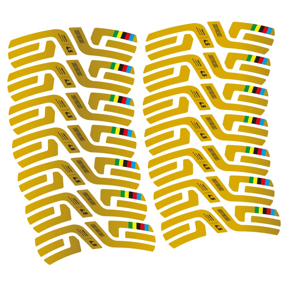 Stickers Enve SES 4.5 World Cup Uci compatibles Autocollants roues Route