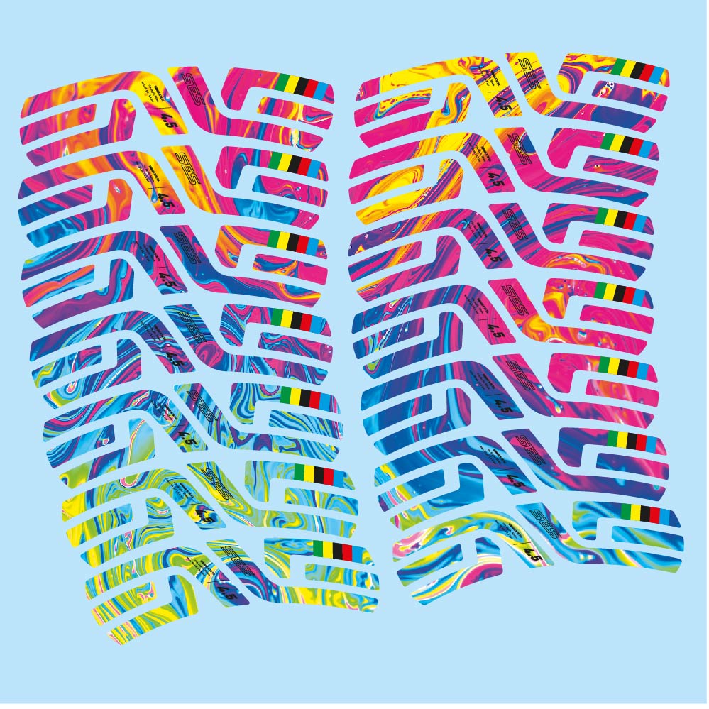 Stickers Enve SES 4.5 World Cup Uci compatibles Autocollants roues Route