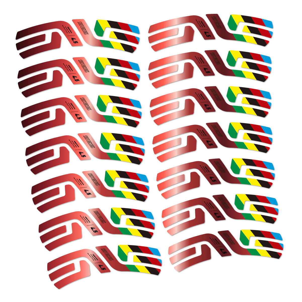 Stickers roue vélo ENVE SES 4.5 Disc 2022 World Champs autocollant vinyle