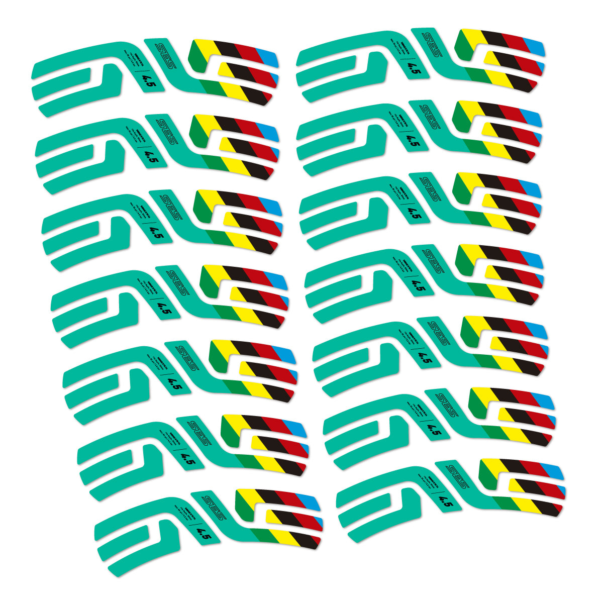 Stickers roue vélo ENVE SES 4.5 Disc 2022 World Champs autocollant vinyle