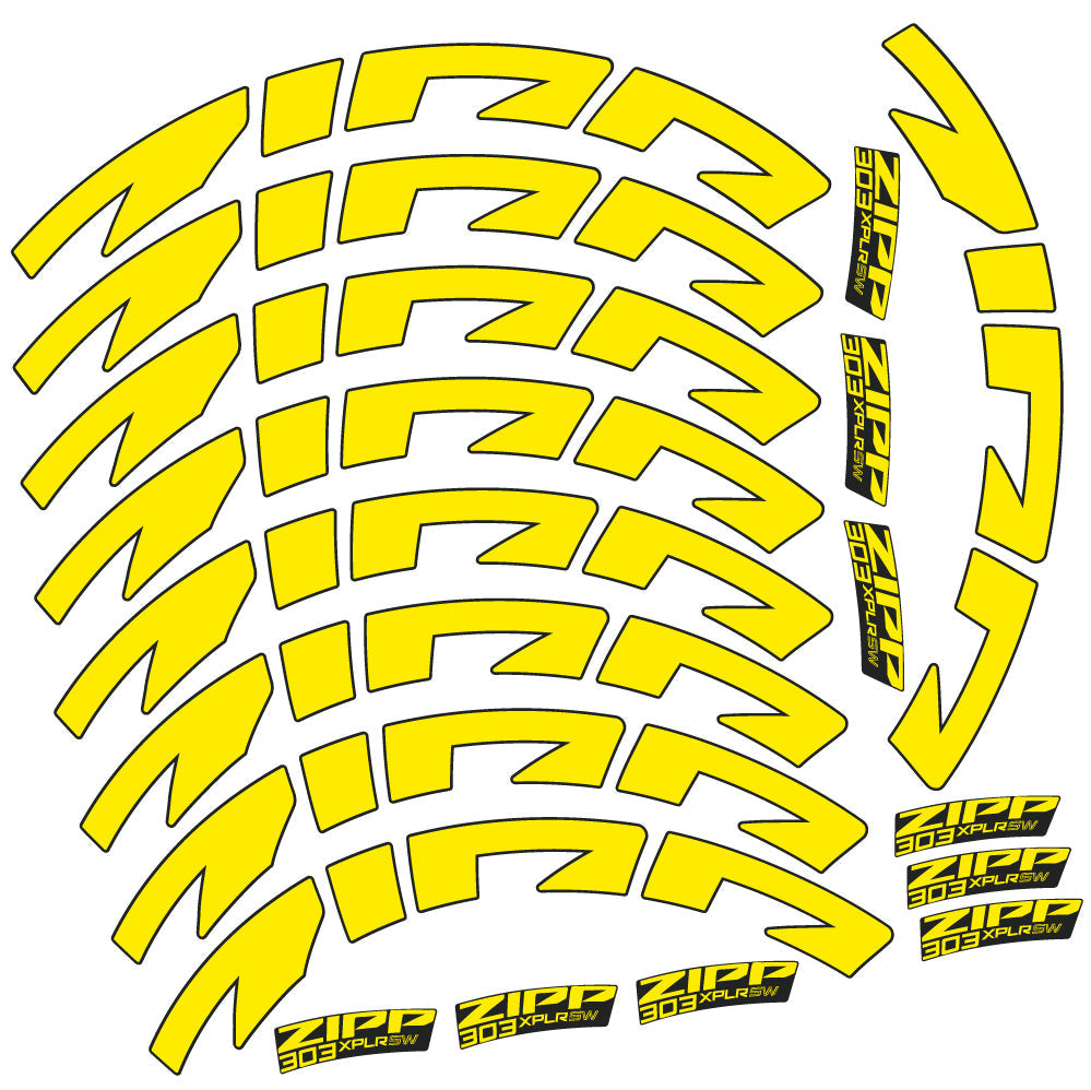 Stickers Zipp 303 XPLR SW compatibles Autocollants roues Route